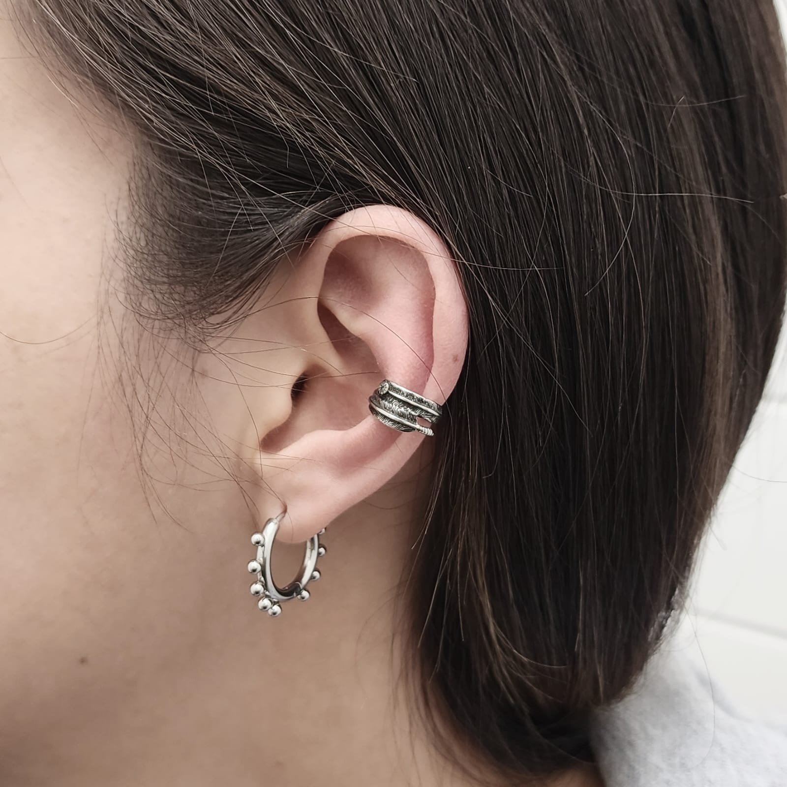 Earcuff double feather - Imagen 2