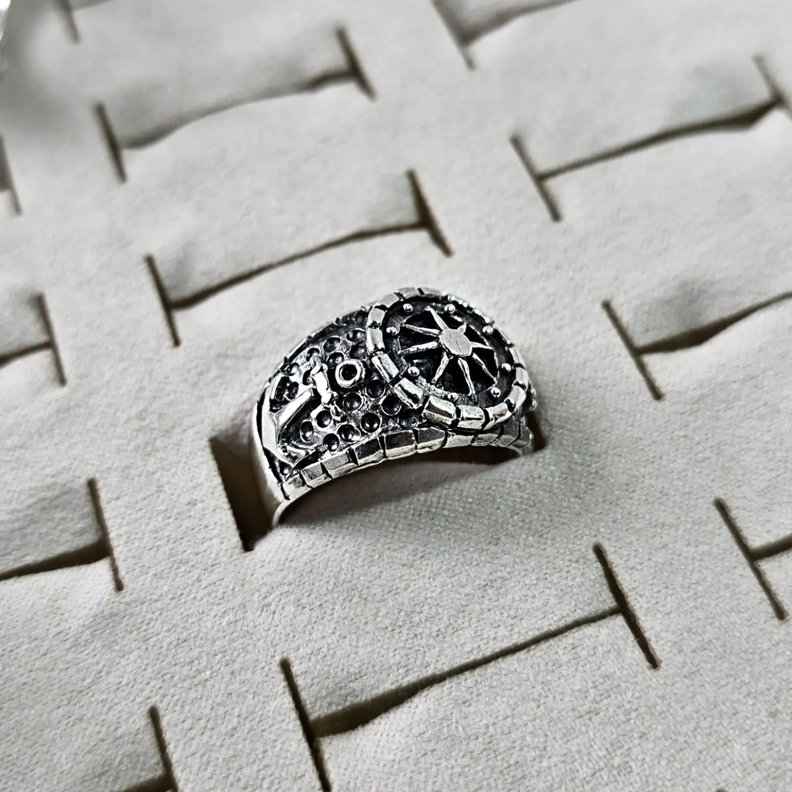 Compass Ring Plata - Imagen 7