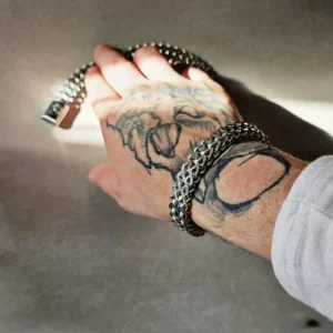 Doblecaña Silver Brazalete